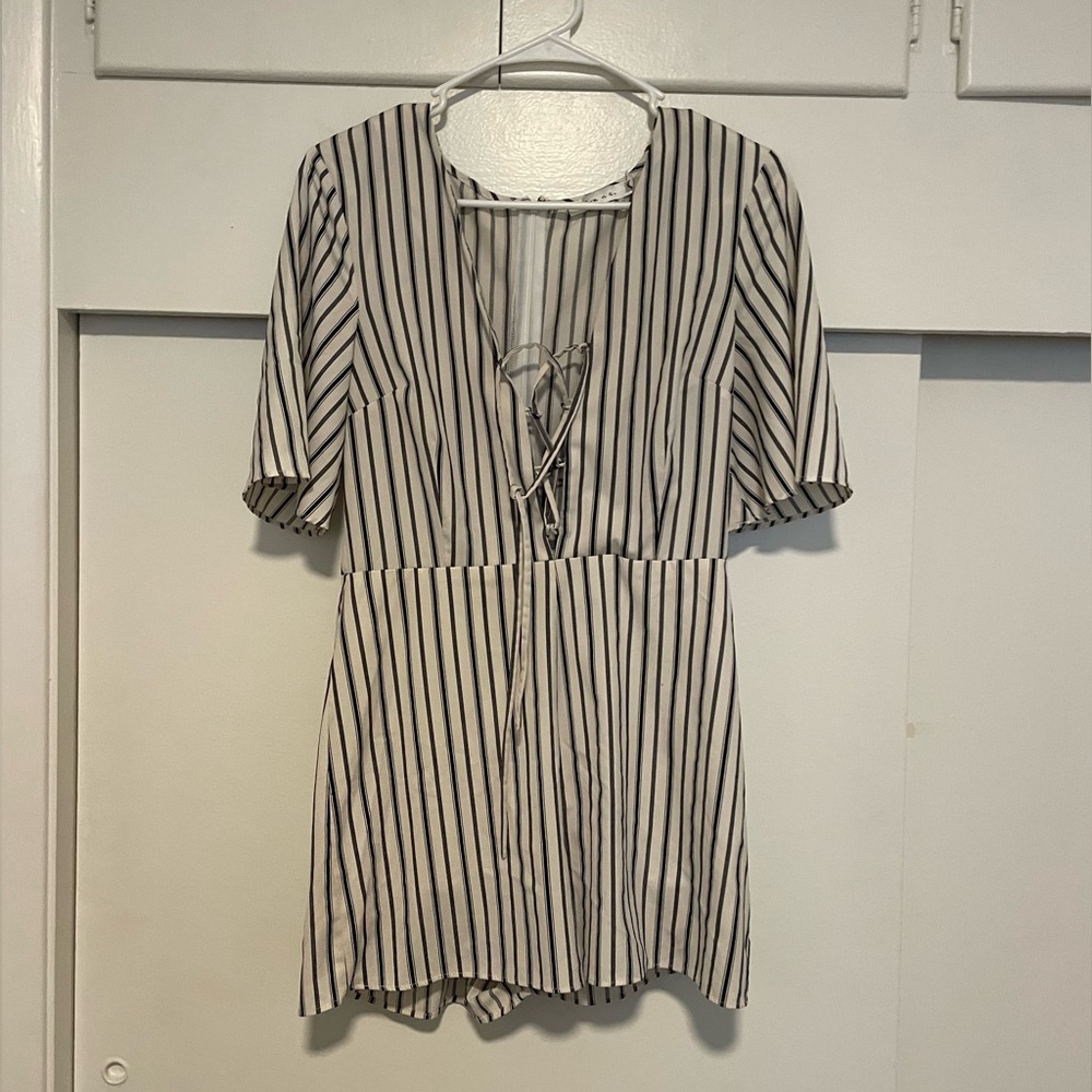 Black and white romper